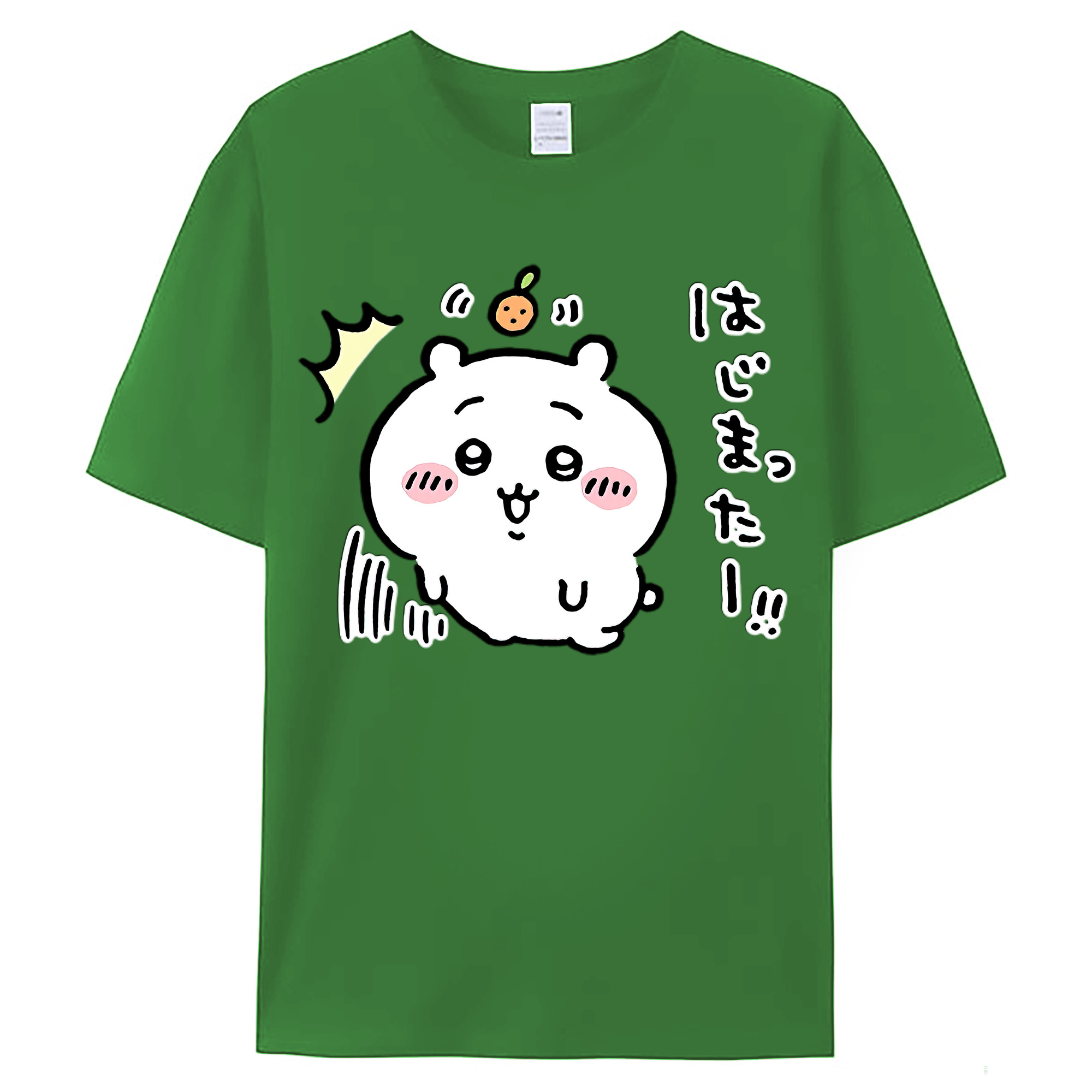 （画像用） ちいかわ ちいかわ Chii-kawa chiikawa レディースカジュアルプリントTシャツ（綿100％）